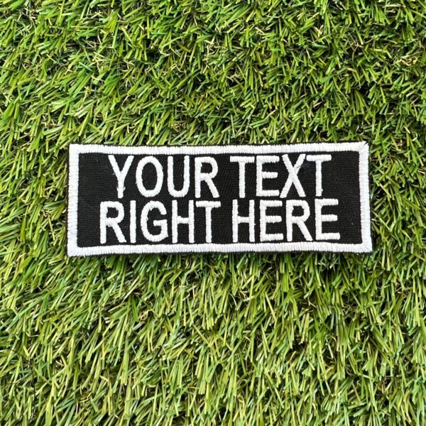 Custom 100 x 40 Patch with Iron on backing Thumbnail
