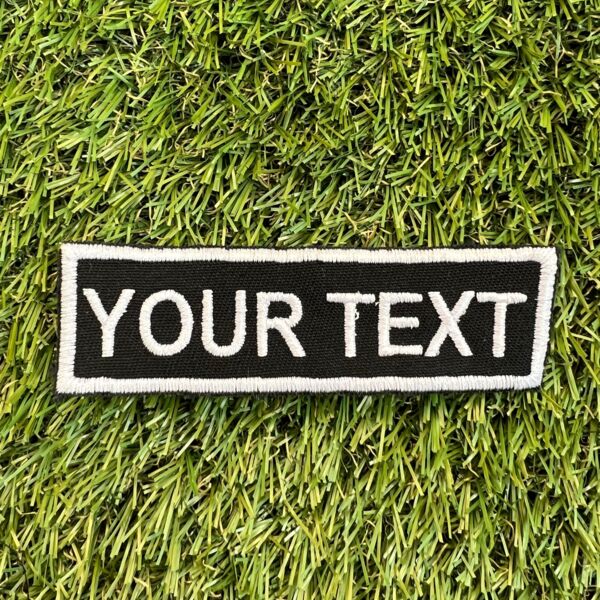 Custom 100 x 30 Patch with Iron on backing Thumbnail