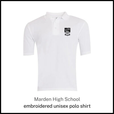 Marden High School Adult Unisex Polo Thumbnail